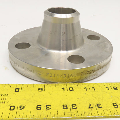 JMD-Viraj A/SA182 F316/316L 1-1/2" Stainless Steel Butt Weld Pipe Flange 300#