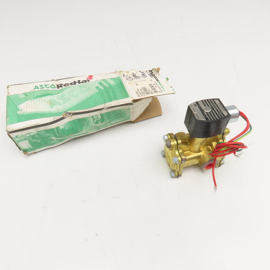 Asco EF8316G056 Redhat 3/8" NPT Water Air Inert Gas Solenoid Valve 120V