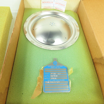 Continental Disk CDC (LL) 4" Rupture Disk 316-TEFLON 7.08 PSIG @ 72°F 255630