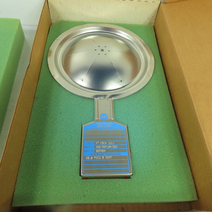 Continental Disk CDCV (LL) 4" Rupture Disk 316-TEFLON-316 20.0 PSIG @72°F 287464