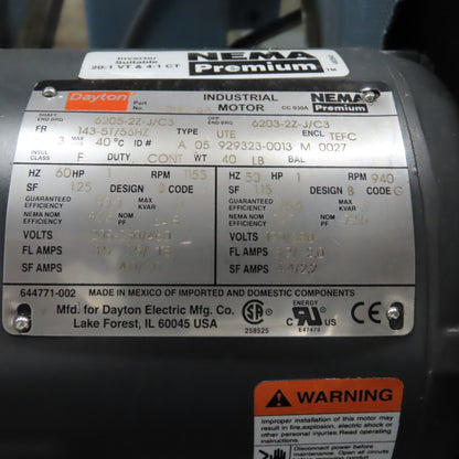 US Machine & Tool Co. 1HP Horizontal Mill Milling Machine 230V 3PH W/ Vise