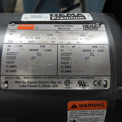 US Machine & Tool Co. 1HP Horizontal Mill Milling Machine 230V 3PH W/ Vise