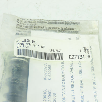K-62002C Valve Repair Kit For MAC 2 Position Valve