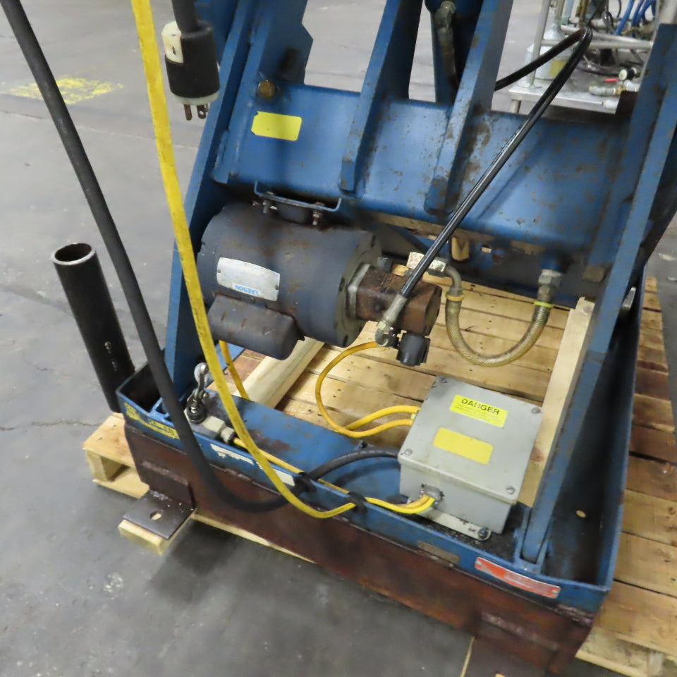 Vestil EHLT3648-2-36 2000LB Electric Scissor Lift Table 115V 1PH Rollers & Winch