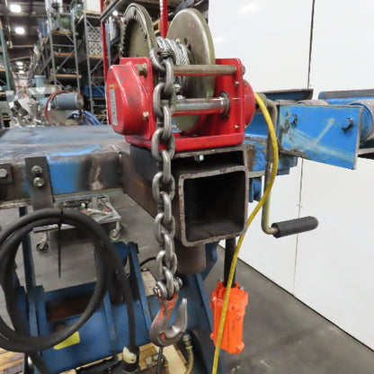 Vestil EHLT3648-2-36 2000LB Electric Scissor Lift Table 115V 1PH Rollers & Winch