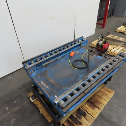 Vestil EHLT3648-2-36 2000LB Electric Scissor Lift Table 115V 1PH Rollers & Winch