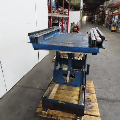 Vestil EHLT3648-2-36 2000LB Electric Scissor Lift Table 115V 1PH Rollers & Winch