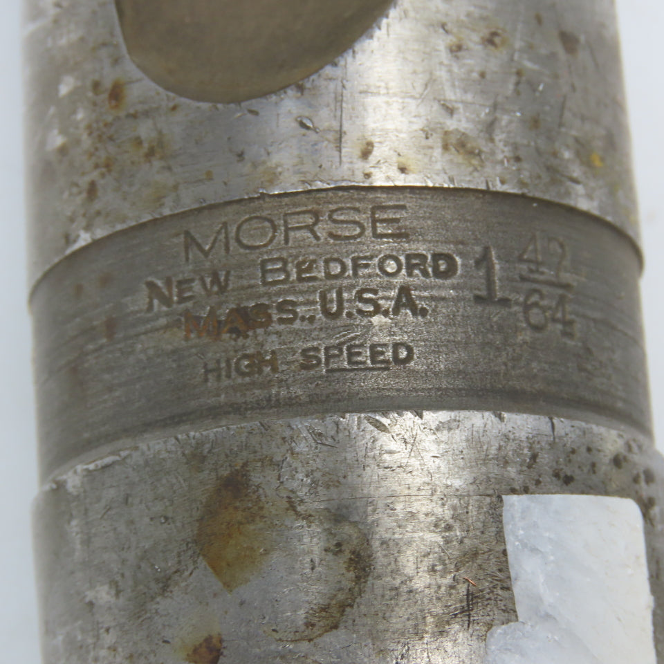 Morse 1-47/64 Diameter 2 Flute Twist Drill MT5 Shank 16-1/4" OAL