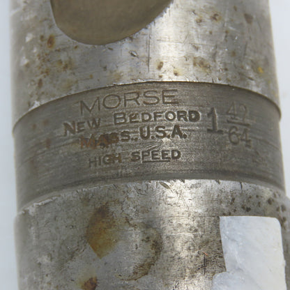 Morse 1-47/64 Diameter 2 Flute Twist Drill MT5 Shank 16-1/4" OAL