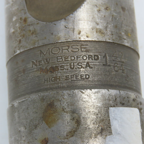 Morse 1-47/64 Diameter 2 Flute Twist Drill MT5 Shank 16-1/4" OAL