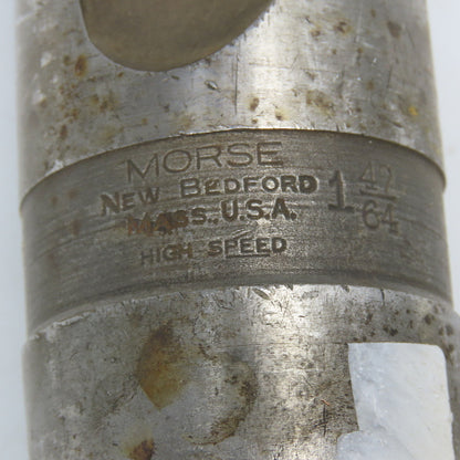 Morse 1-47/64 Diameter 2 Flute Twist Drill MT5 Shank 16-1/4" OAL