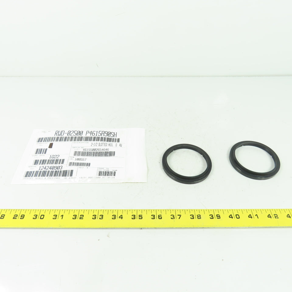 Zatkoff Seals & Packings RWD-02500 P4615A90SH 2-1/2 Slotted Heel D RW Lot Of 2