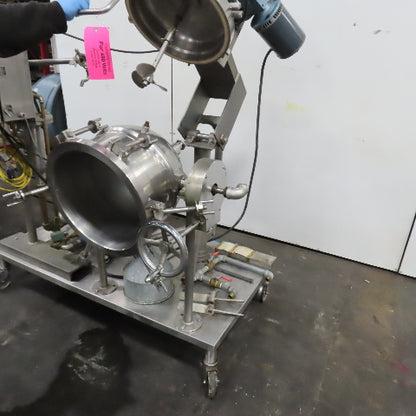 Groen 10 Gallon Stainless Mixing Tilting Kettle W/ Agitator & Pump 3PH 480V