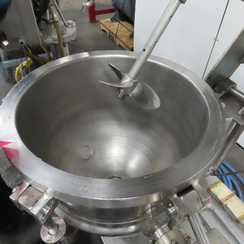 Groen 10 Gallon Stainless Mixing Tilting Kettle W/ Agitator & Pump 3PH 480V