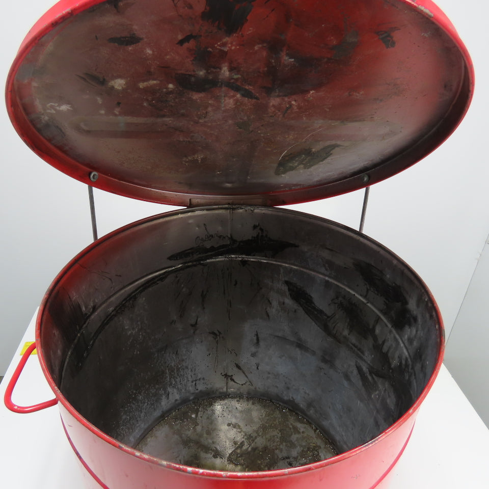 Justrite RM-8280 21-Gallon Oily Waste Can Hands Free Self Close