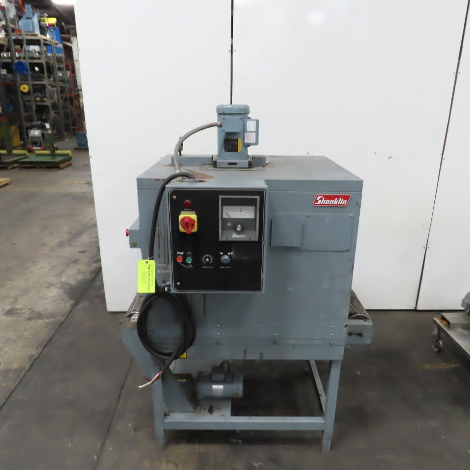 Shanklin T-7XL 22" W x 8-1/2" H Pass Thru Heat Shrink Tunnel 230V 3PH 0-92FPM