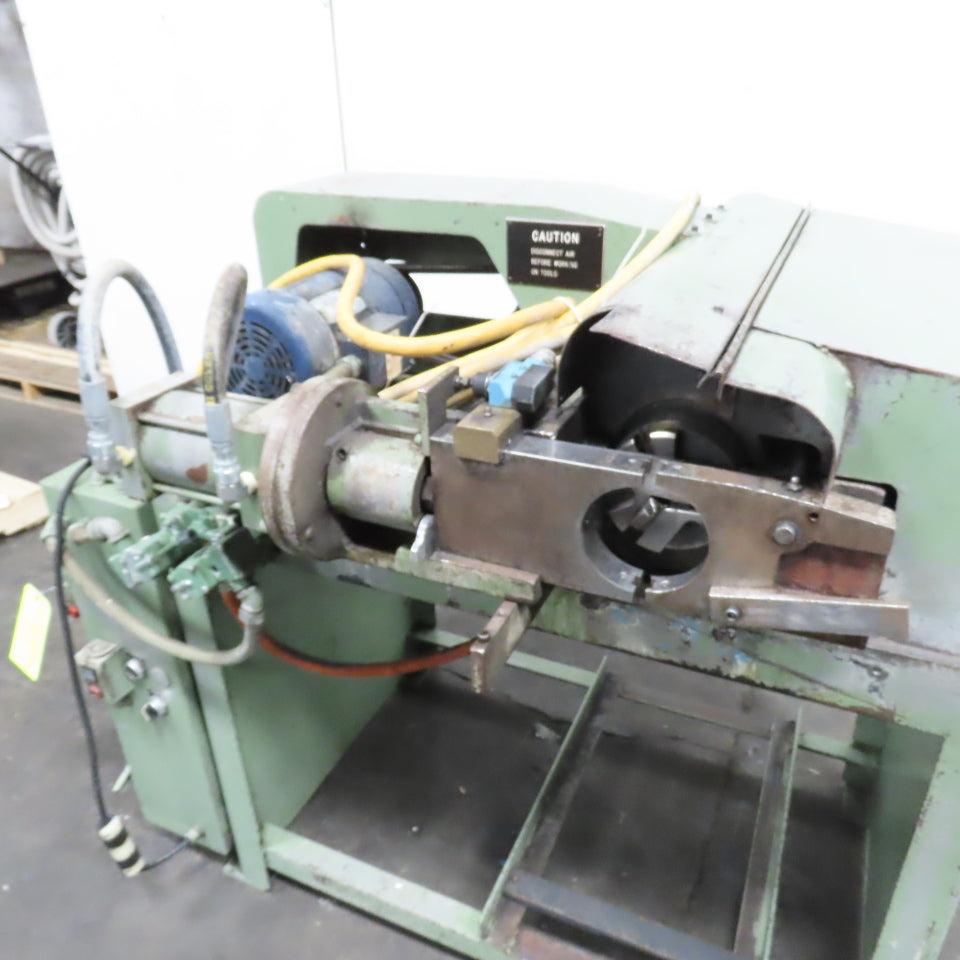 Teledyne Pines M-94564 4" Tube End Finishing Machine 230V 3PH Needs PLC Repair