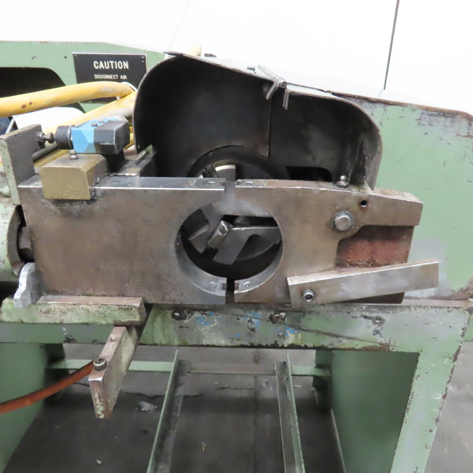 Teledyne Pines M-94564 4" Tube End Finishing Machine 230V 3PH Needs PLC Repair