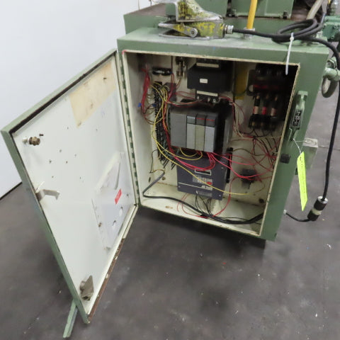 Teledyne Pines M-94564 4" Tube End Finishing Machine 230V 3PH Needs PLC Repair
