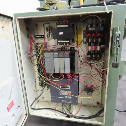 Teledyne Pines M-94564 4" Tube End Finishing Machine 230V 3PH Needs PLC Repair