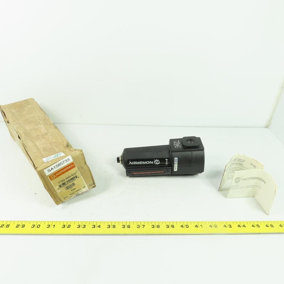 F74G-3AN-AD3 Pneumatic Filter 250PSIG 3/8" NPT NEW
