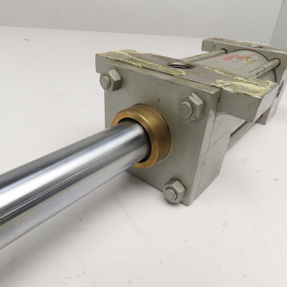 Milwaukee B-6653 2-1/2" Bore 3-1/2" Stroke Double Rod Air Cylinder 1" x 5/8" Rod