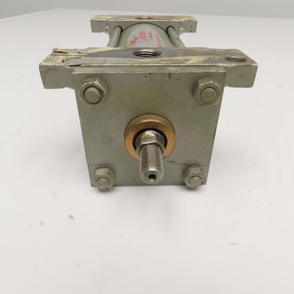 Milwaukee B-6653 2-1/2" Bore 3-1/2" Stroke Double Rod Air Cylinder 1" x 5/8" Rod