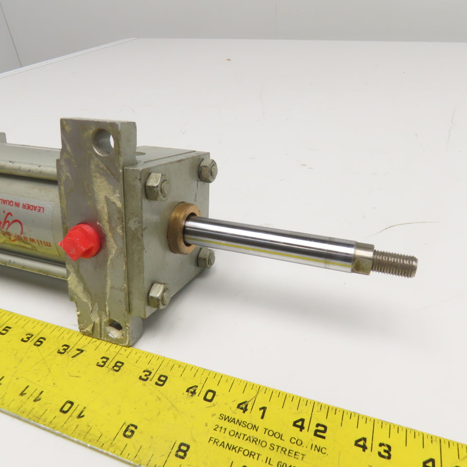 Milwaukee B-6653 2-1/2" Bore 3-1/2" Stroke Double Rod Air Cylinder 1" x 5/8" Rod