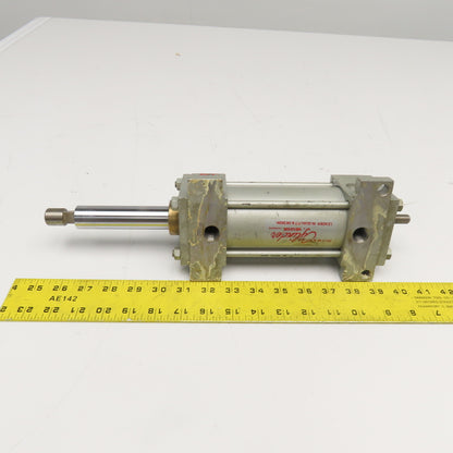 Milwaukee B-6653 2-1/2" Bore 3-1/2" Stroke Double Rod Air Cylinder 1" x 5/8" Rod