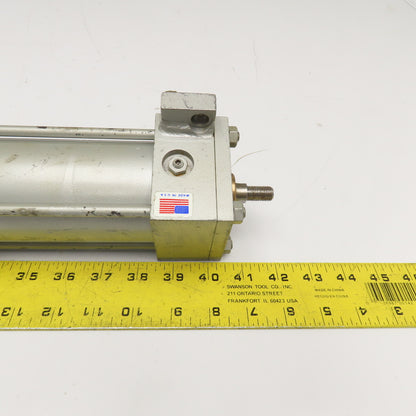 Milwaukee B-6653 2-1/2" Bore 3-1/2" Stroke Double Rod Air Cylinder 1" x 5/8" Rod