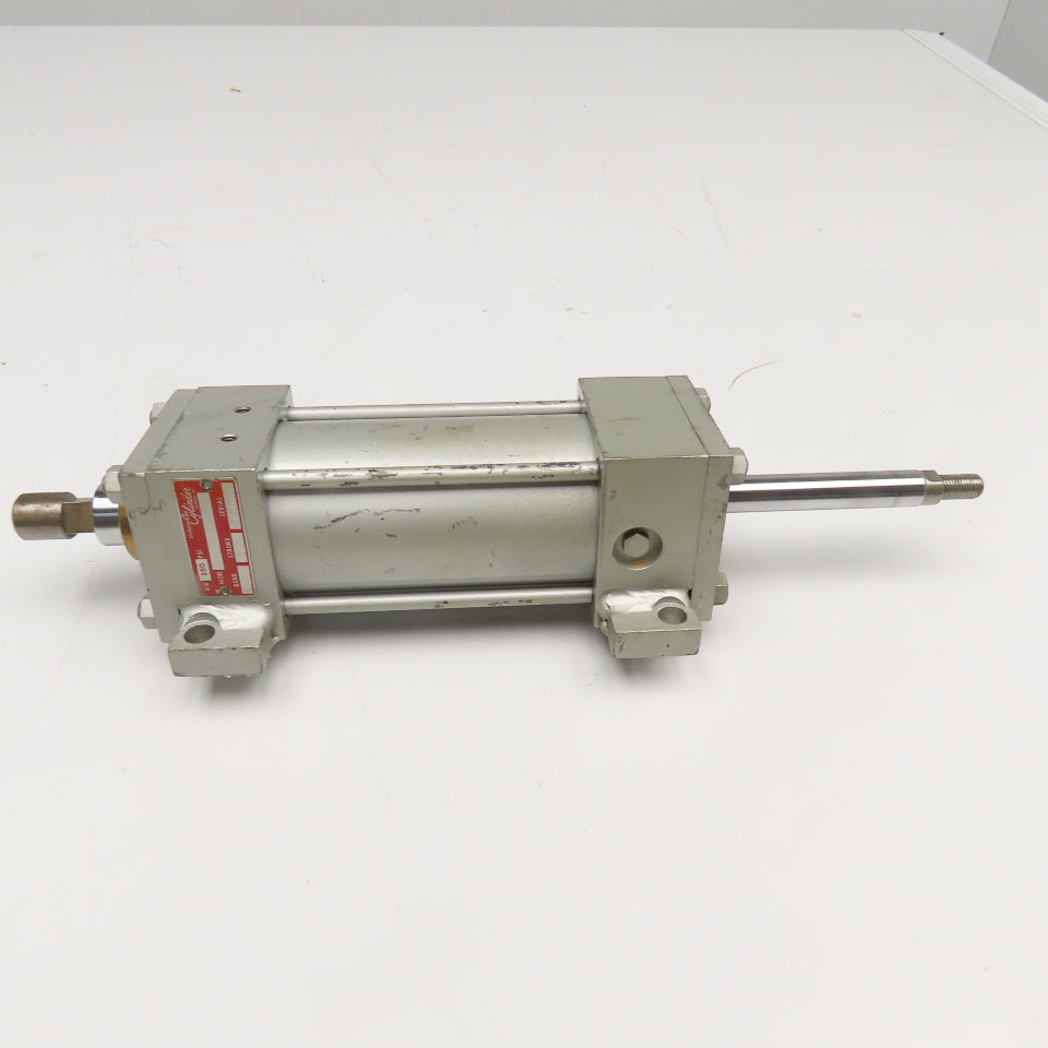 Milwaukee B-6653 2-1/2" Bore 3-1/2" Stroke Double Rod Air Cylinder 1" x 5/8" Rod
