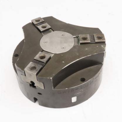 6.345 OD Double Acting Pneumatic Robot Gripper 3/8" Stroke 3 Jaw