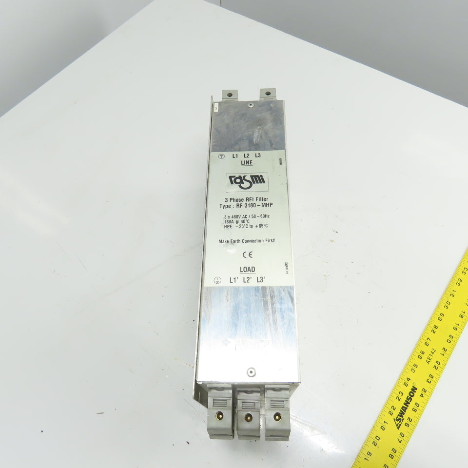 Rasmi RF 3180-MHP 3PH RFI Power Line Filter 180A 480VAC