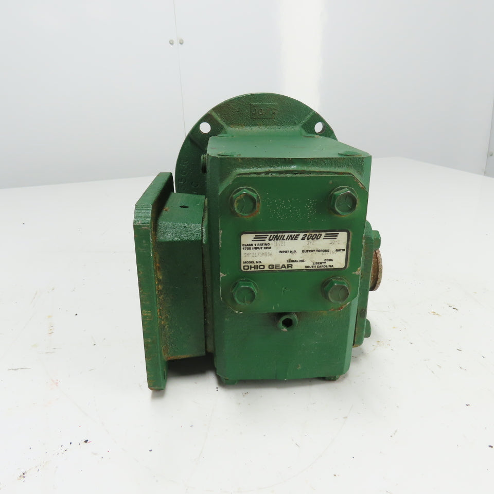 Ohio Gear SMF2175MQ56 Uline 2000 10-C Ratio Gear Reducer 1.21HP Input