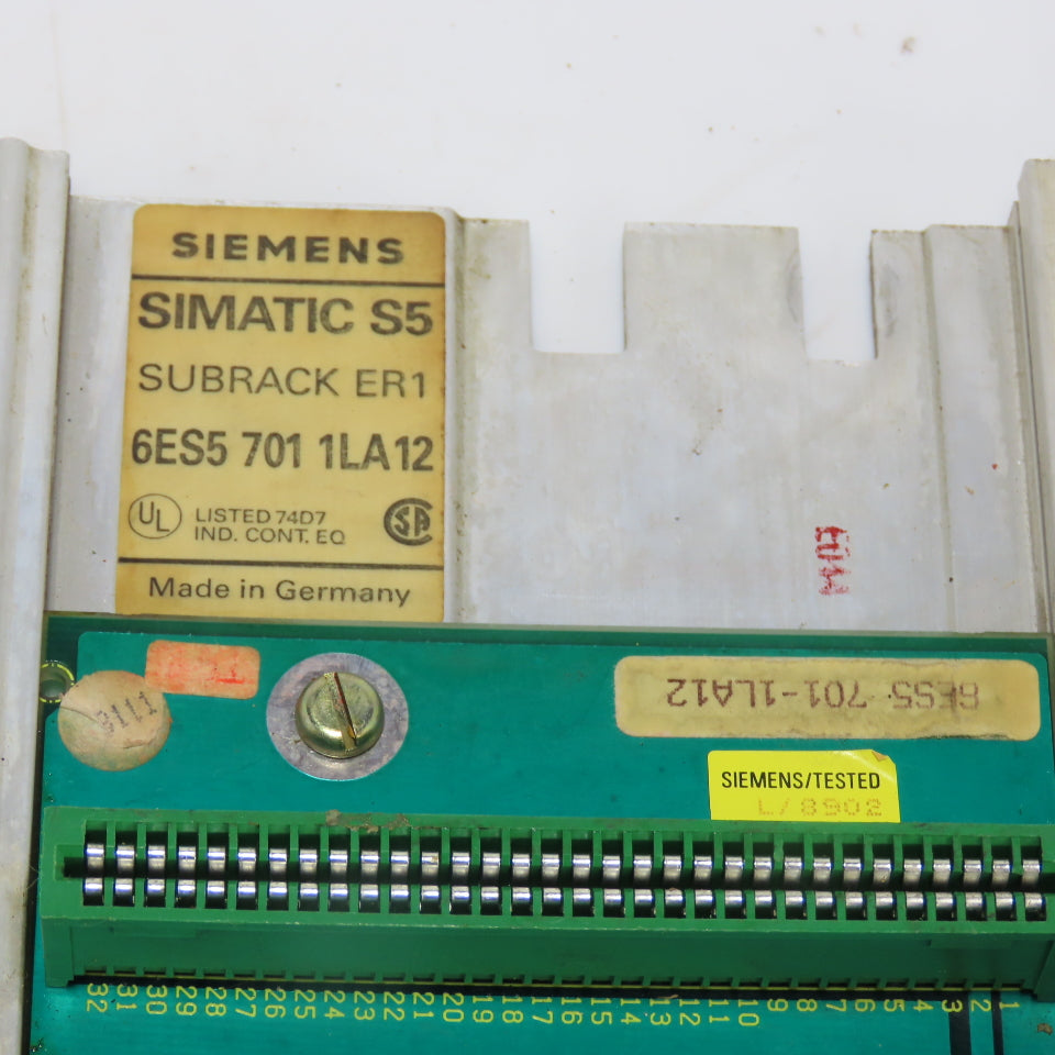 Siemens 6ES5 701 1LA12 Simatic S5 Subrack ER1 Expansion Rack