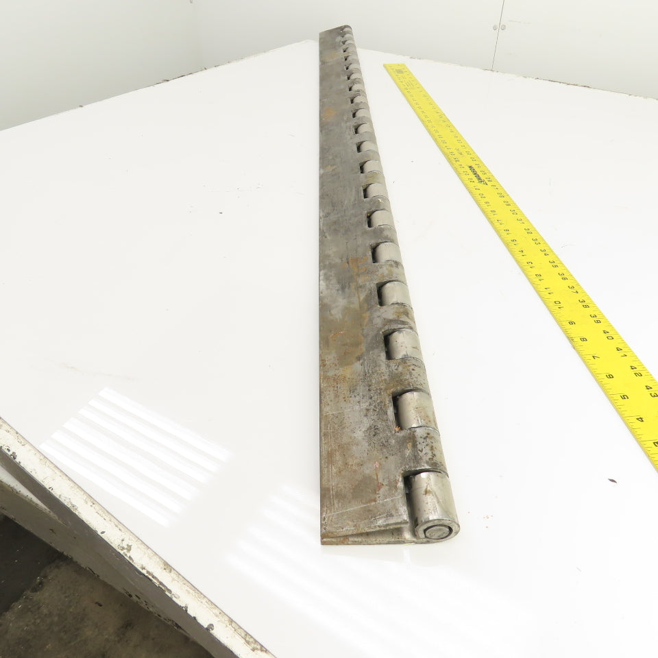 Super Heavy Duty Solid Steel 6" Open x 60" L Continuous Piano Hinge 1/4" Thick
