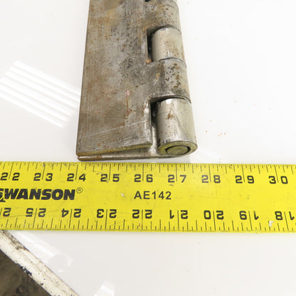 Super Heavy Duty Solid Steel 6" Open x 60" L Continuous Piano Hinge 1/4" Thick