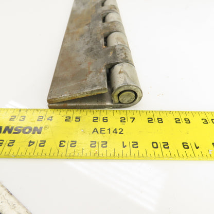 Super Heavy Duty Solid Steel 6" Open x 60" L Continuous Piano Hinge 1/4" Thick