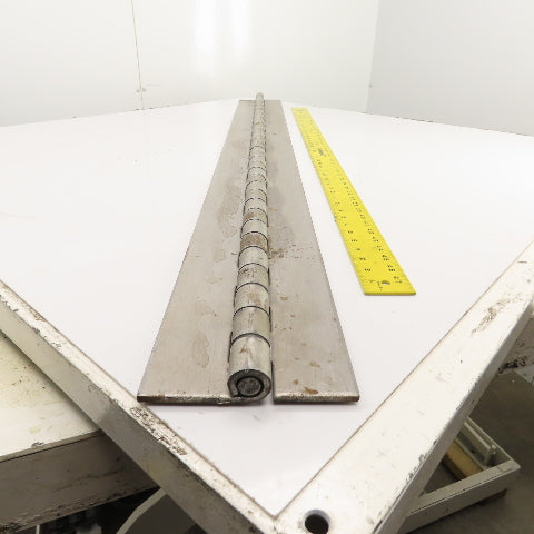 Super Heavy Duty Solid Steel 6" Open x 60" L Continuous Piano Hinge 1/4" Thick
