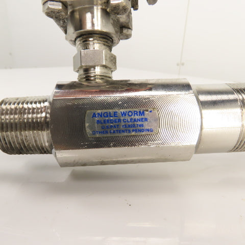 Lawton Heavy Duty Angle Worm Valve Bleeder Cleaner 60" Long