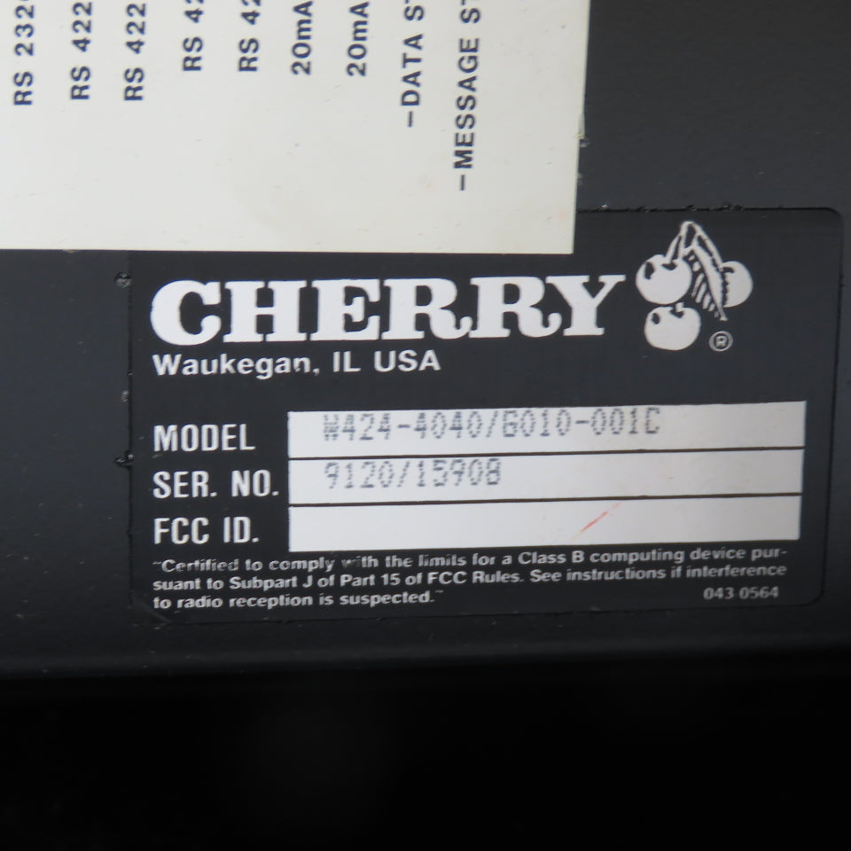 Cherry W424-4040/G010-001C Digital Display Module 120VAC