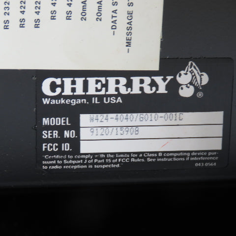 Cherry W424-4040/G010-001C Digital Display Module 120VAC