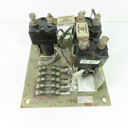 Curtis CP395-1 24V Forklift Stacker Contactor Control Panel W/Fuse Holder