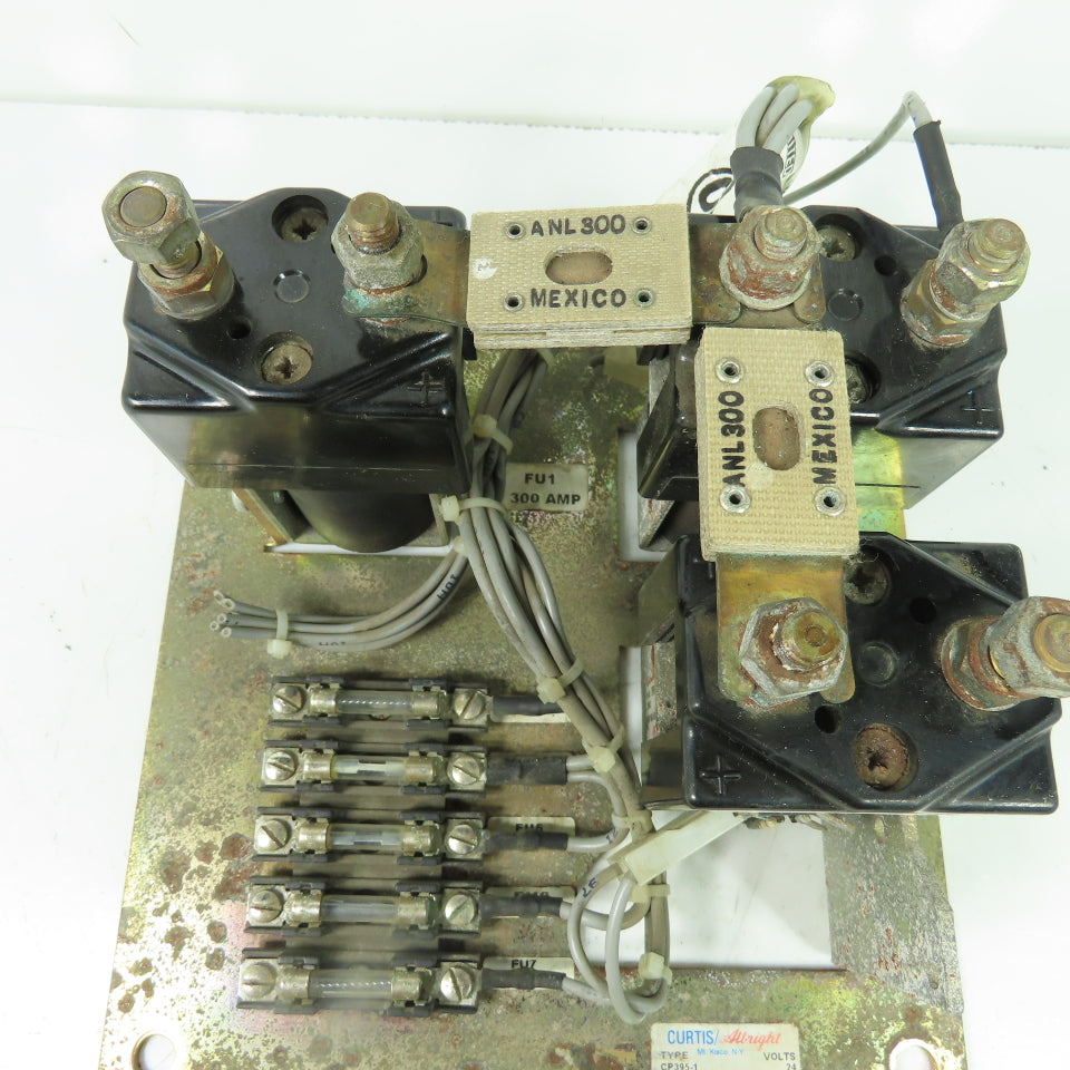 Curtis CP395-1 24V Forklift Stacker Contactor Control Panel W/Fuse Holder
