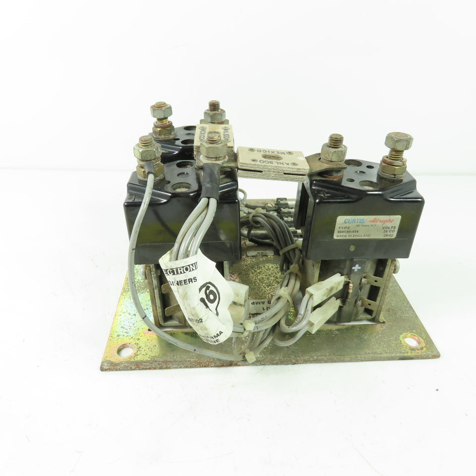 Curtis CP395-1 24V Forklift Stacker Contactor Control Panel W/Fuse Holder