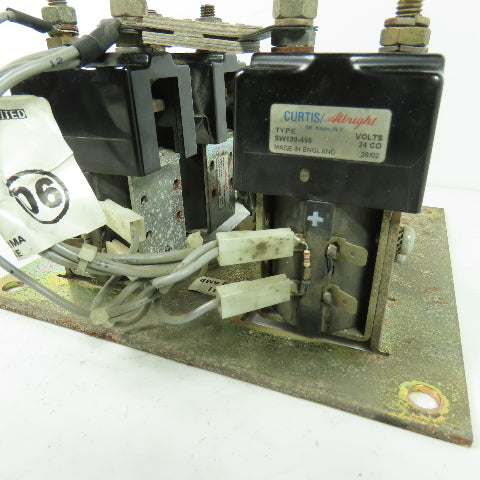 Curtis CP395-1 24V Forklift Stacker Contactor Control Panel W/Fuse Holder