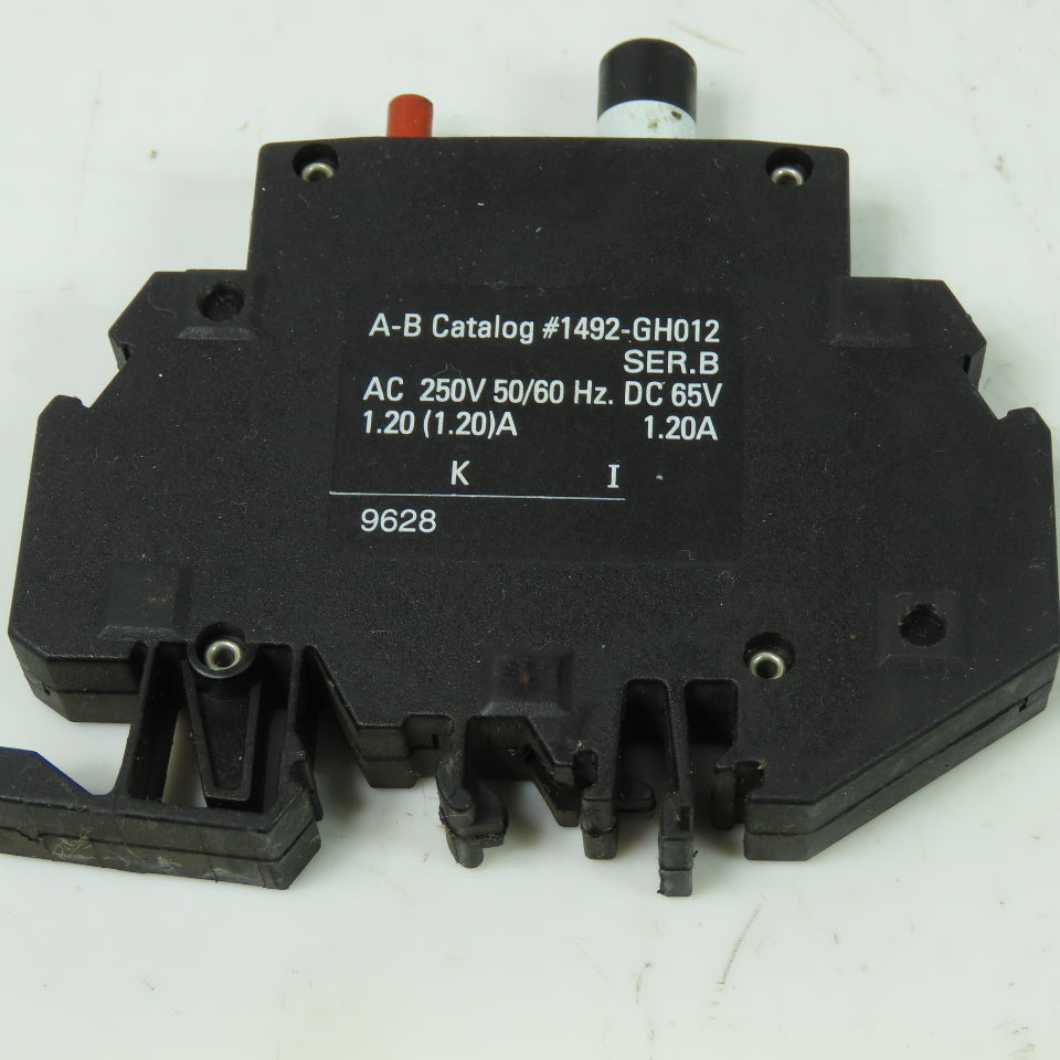 Allen Bradley 1492-GH012 Ser B 1.20A Circuit Breaker 250VAC 65VDC Lot Of 4