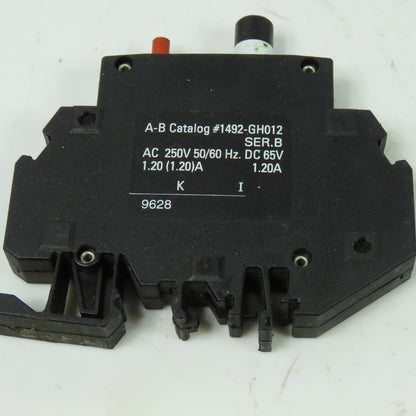 Allen Bradley 1492-GH012 Ser B 1.20A Circuit Breaker 250VAC 65VDC Lot Of 4