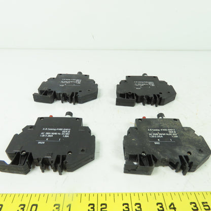 Allen Bradley 1492-GH012 Ser B 1.20A Circuit Breaker 250VAC 65VDC Lot Of 4