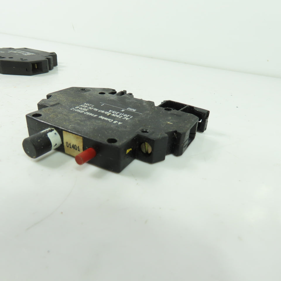 Allen Bradley 1492-GH012 Ser B 1.20A Circuit Breaker 250VAC 65VDC Lot Of 4